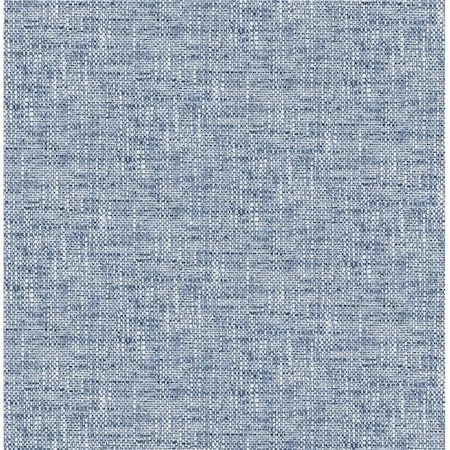 Nuwallpaper NuWallpaper NU2918 Navy Poplin Texture Peel & Stick Wallpaper NU2918